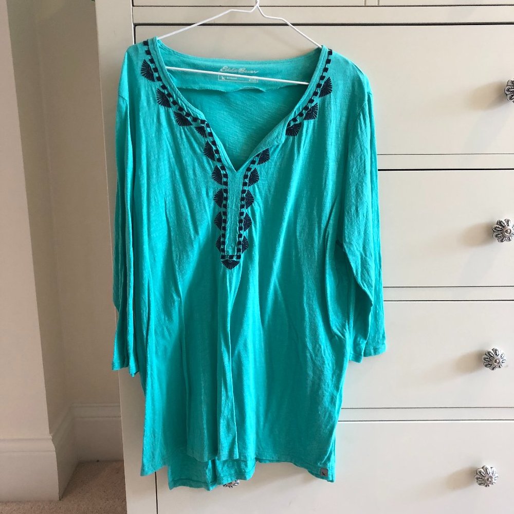 Eddie Bauer embroidered shirt, XL